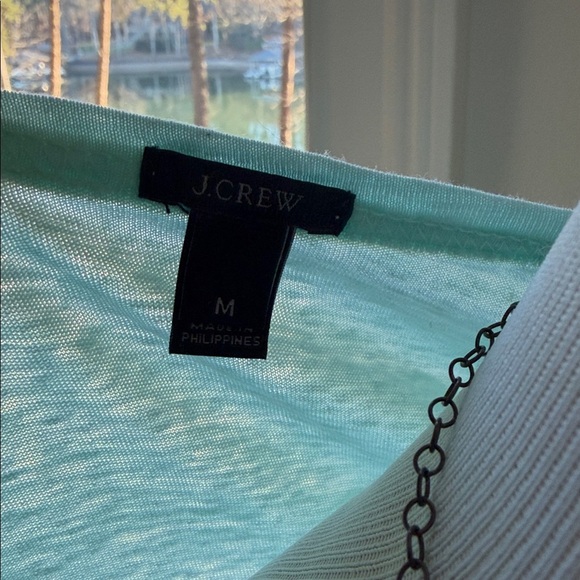 J. Crew Light Green Long Sleeve Top - Picture 6 of 7